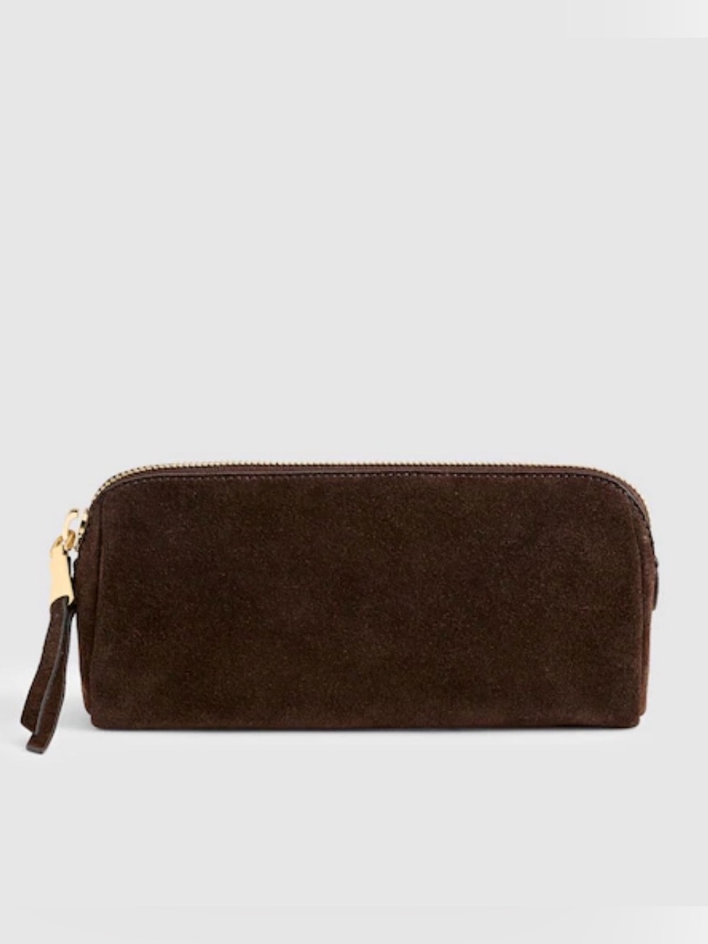 🤎New Madewell The Makeup Pouch in Dark Carob (Discontinued)